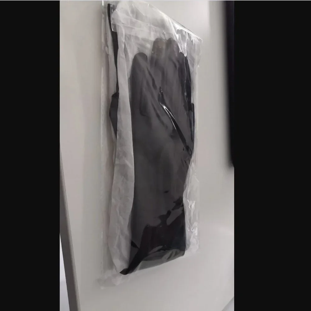 FA Latex Cosplay Black Long Gloves
